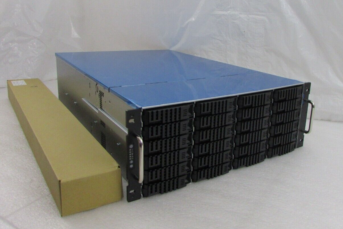 AIC RSC-4ET 4U Server Storage Chassis 24 Bay SAS/SATA 2x 1200w PSU w/Rail Kit