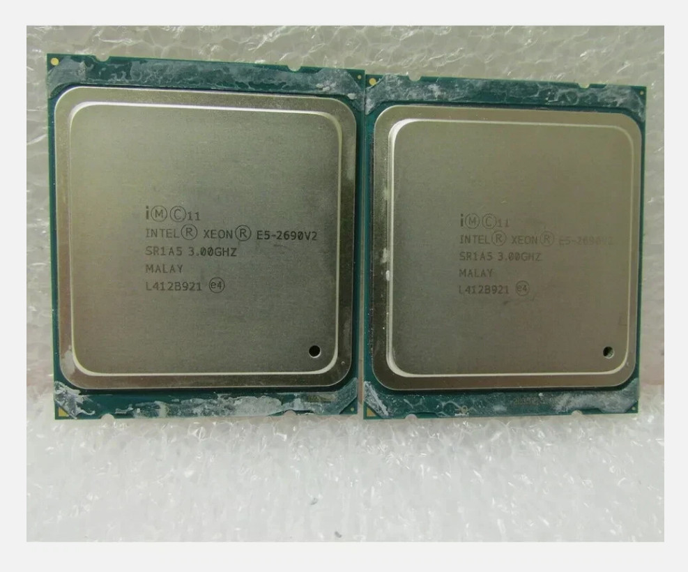 Matched pair Intel Xeon E5-2690 V2 E5-2690V2 SR1A5 3.0GHz 10-Core LGA2011 CPU