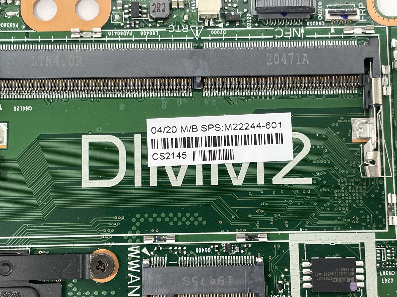 HP EliteBook 845 G7 AMD Ryzen 7 Pro 4750U 1.7GHz Motherboard M22244-601