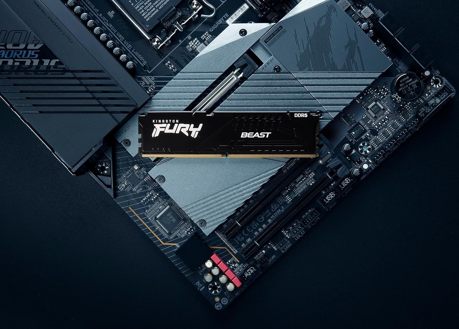 Kingston FURY Beast Black DDR5 32GB 6400MT/s CL32 DIMM Desktop Gaming Memory