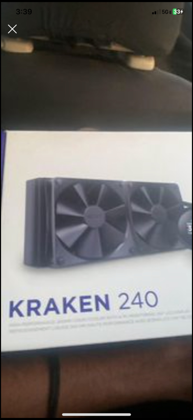 NZXT Kraken 240 2x120mm AiO Liquid CPU Cooler – Matte Black