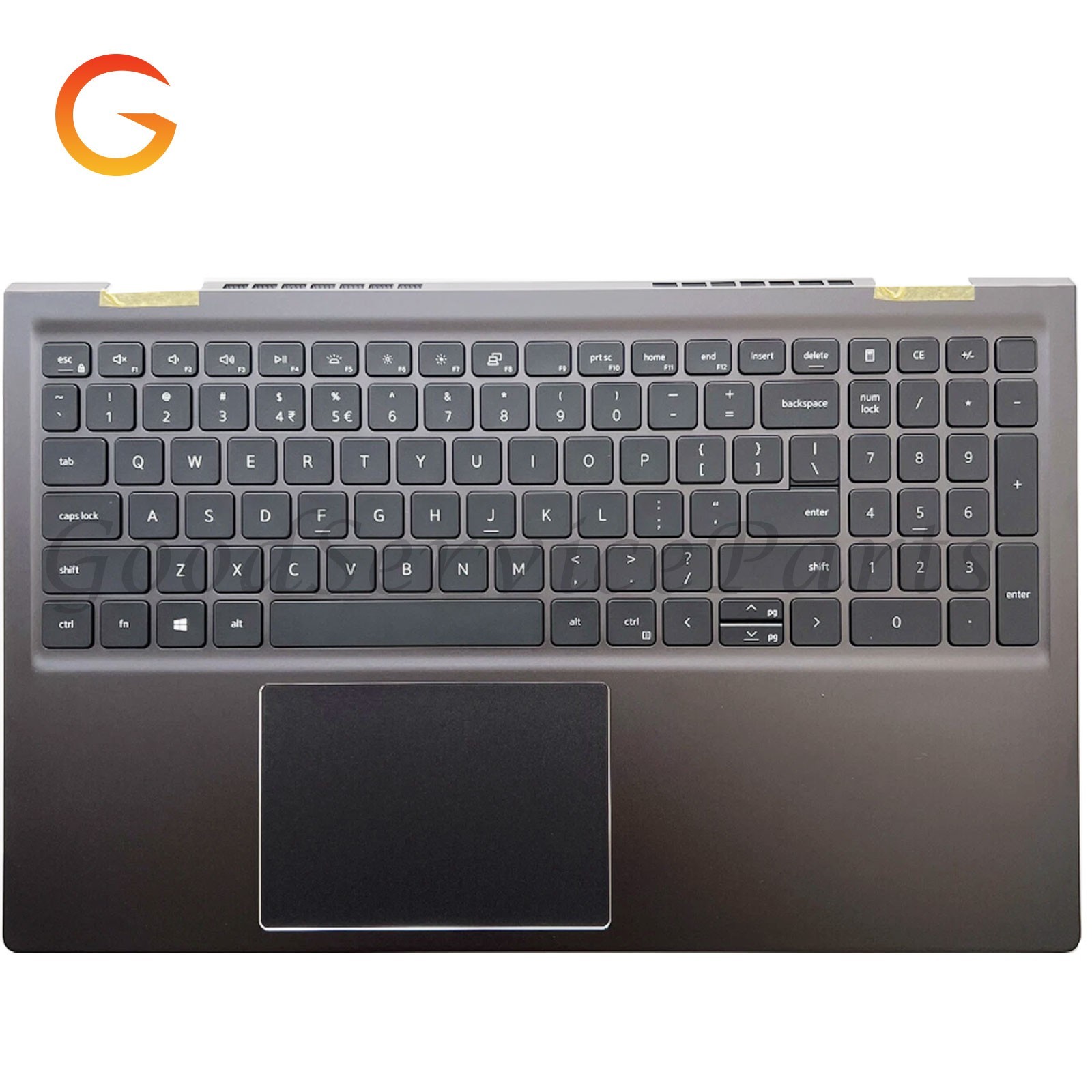 Dell Vostro 15 5510 5515 V5510 Gray Palmrest Keyboard Backlit Touchpad JVYYX US