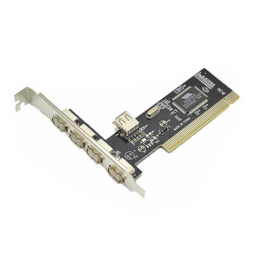 PCI 32bit to 4+1 ports USB2.0 Expansion Controller Card PCI 5x USB2.0