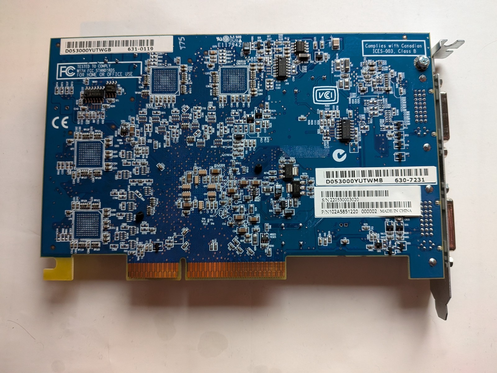 ATI Radeon 9600 128MB GPU from APPLE PowerMac G5 630-7231 631-0119