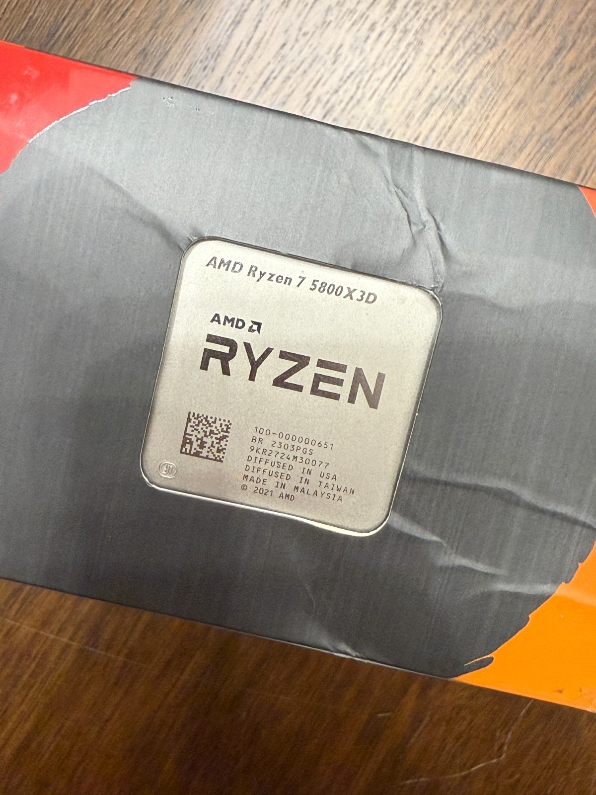 AMD Ryzen 7 5800X3D Desktop AM4 Processor (3.4GHz, 4.5GHz Max Boost)