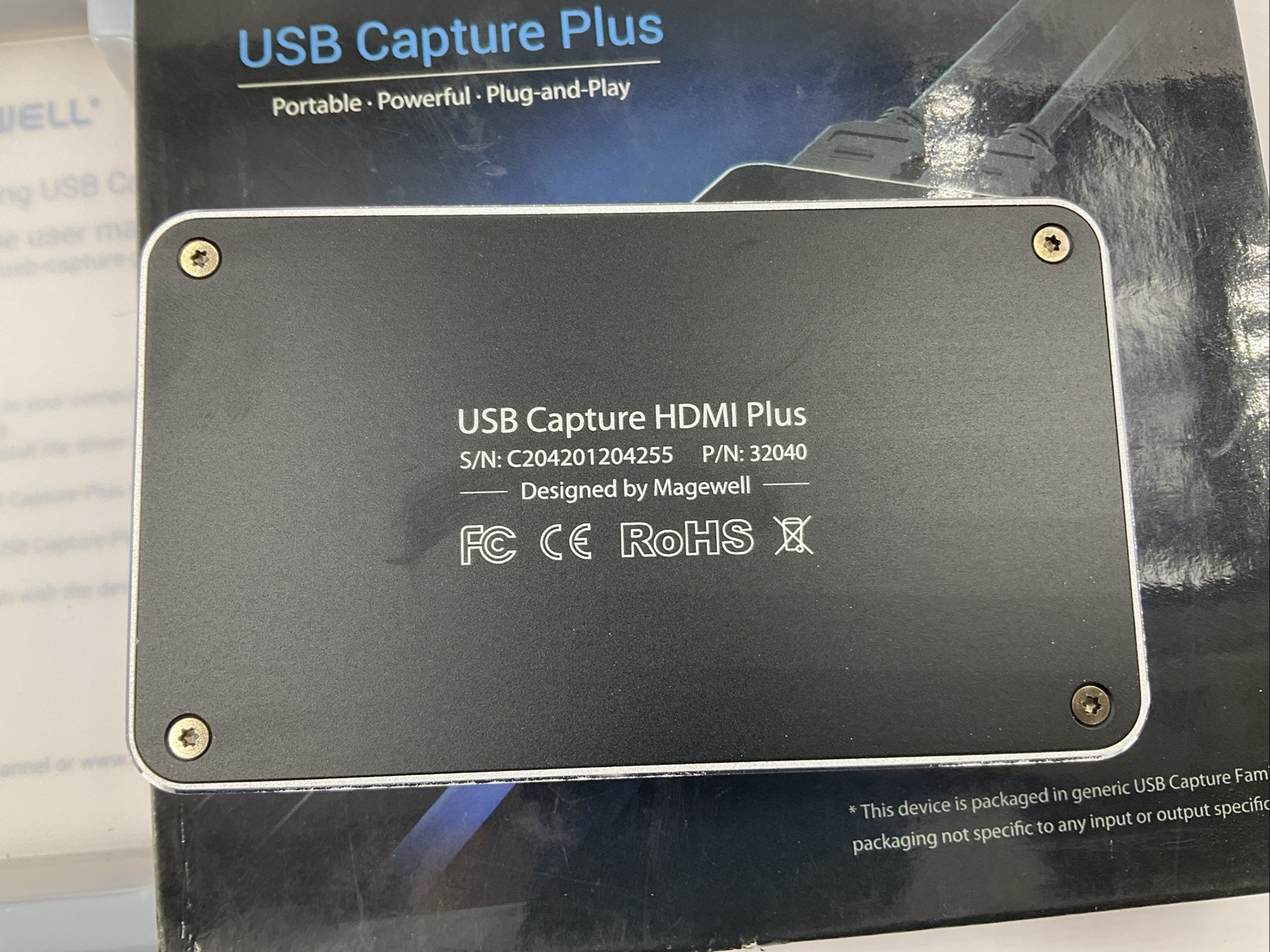 Open Box Magewell USB Capture HDMI Plus Card