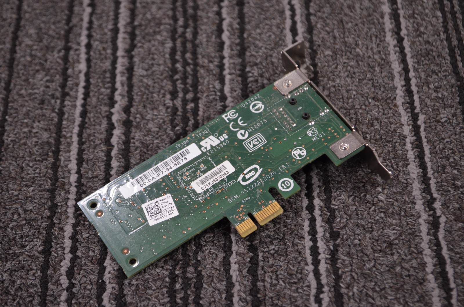 Low Profile Gigabit Ethernet | Broadcom BCM5722 | 10/100/1000BaseT RJ-45