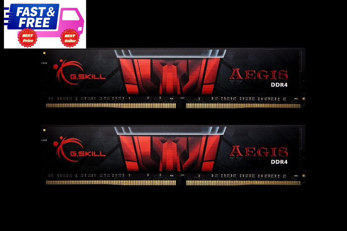 AEGIS DDR4 16GB (2x8GB) 3000MHz CL16 Desktop RAM Intel/AMD U-DIMM