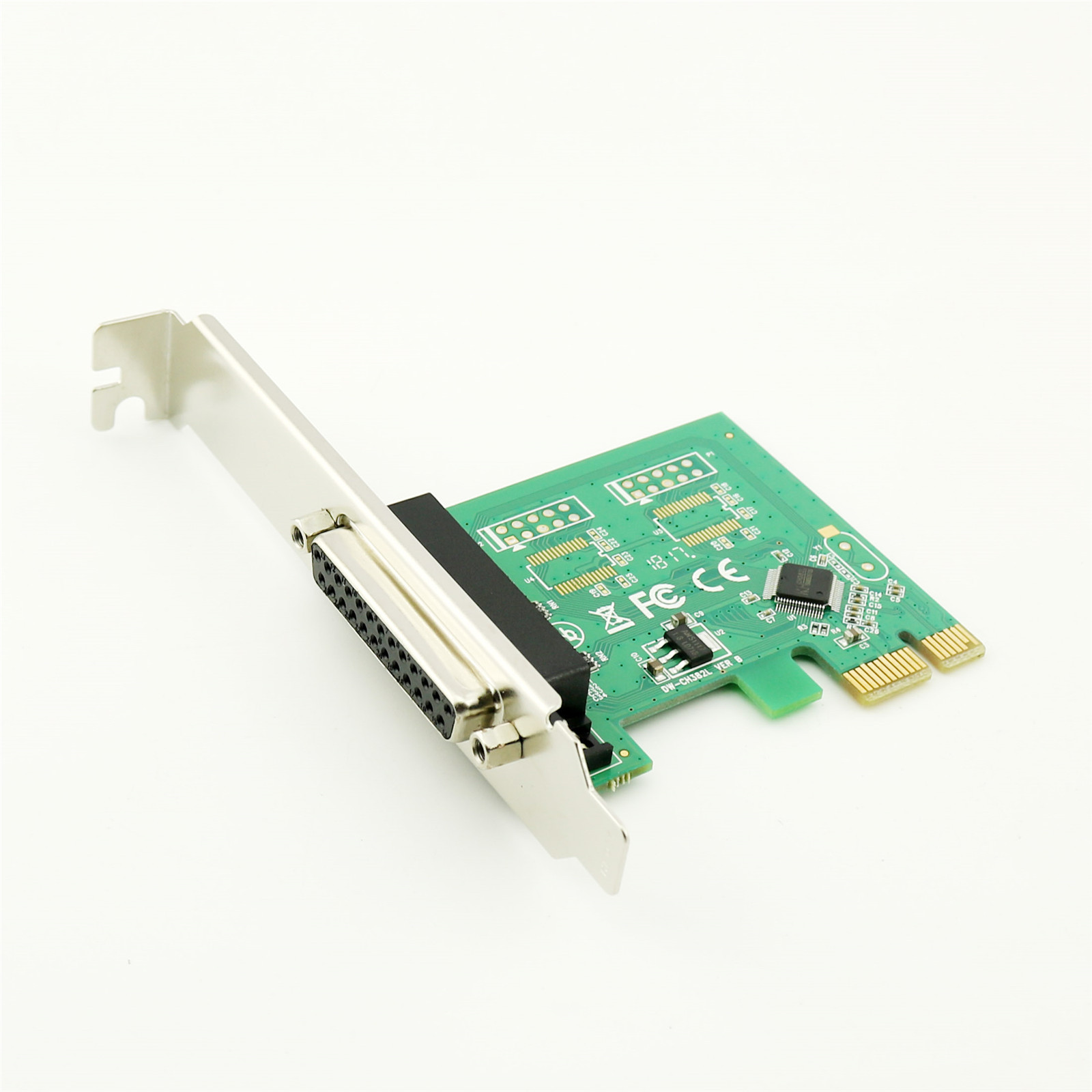 Parallel Port DB25 LPT Printer to PCI-E Express Card Converter Adapter Win7 10
