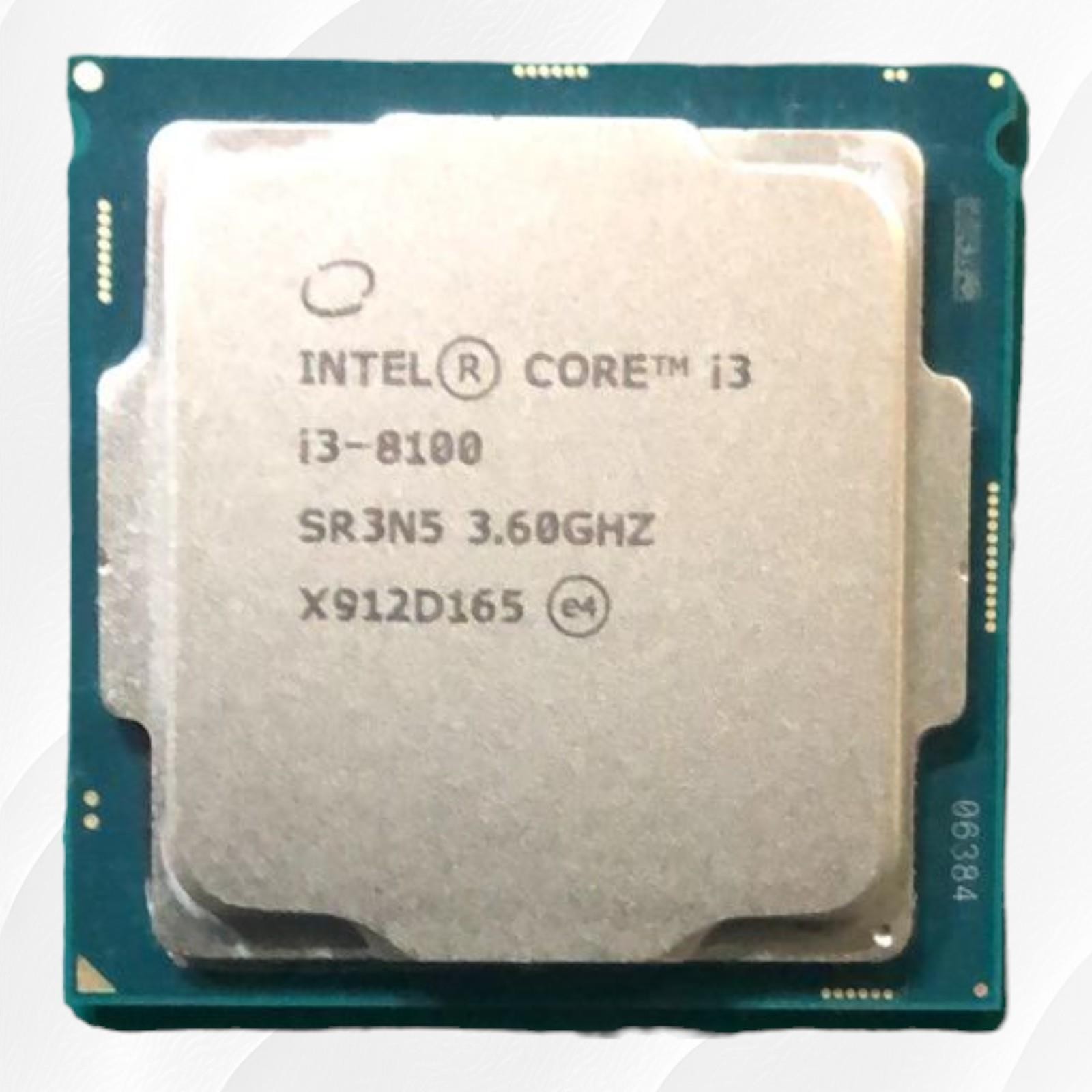 Intel 8th Gen Core i3-8100 3.60GHz 6MB 4-Core LGA-1151 Desktop CPU SR3N5