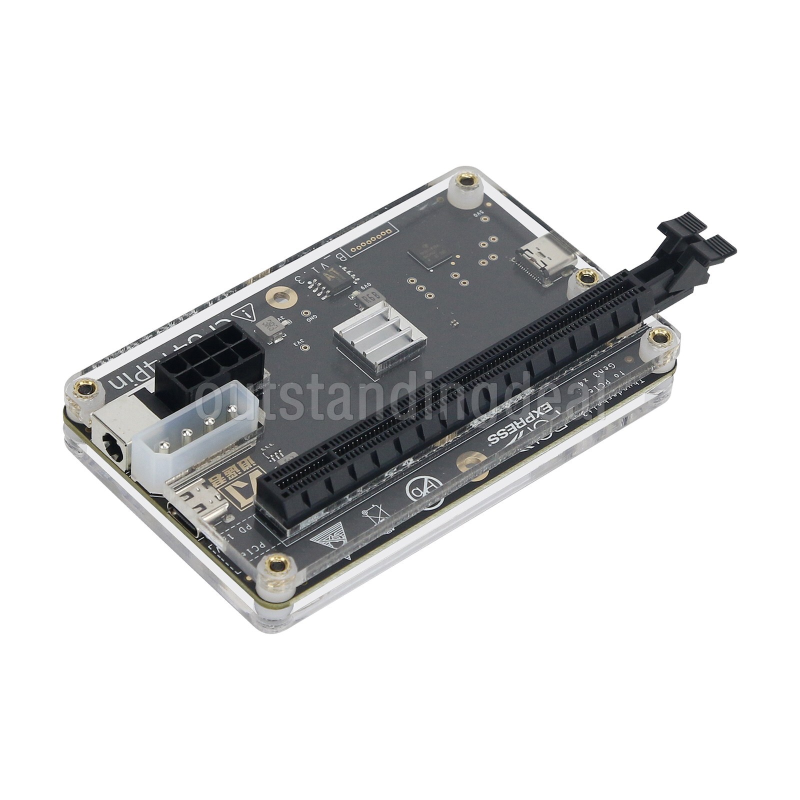 Mini Graphics Card Box + GPU Dock + 100cm USB4 Data Cable for Thunderbolt 4 & 3