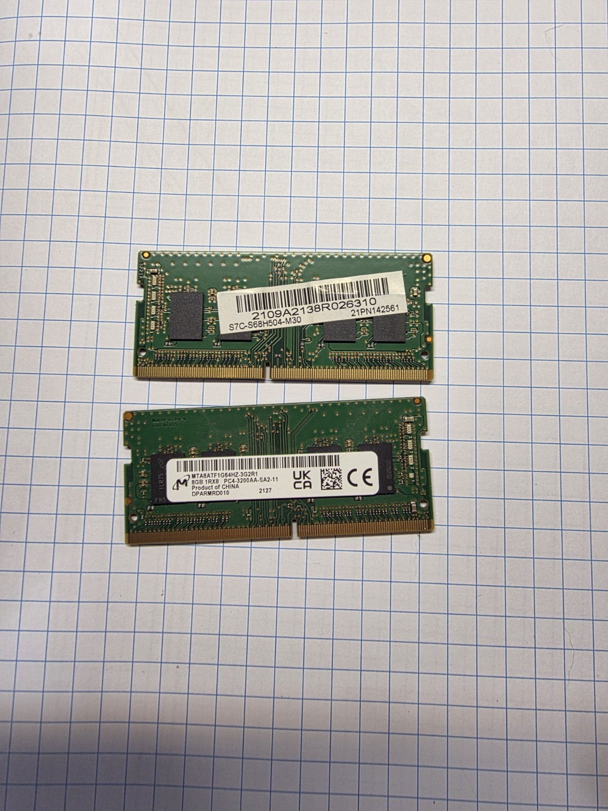 Micron 8GB DDR4 3200 MHz SODIMM Laptop Memory RAM 2X 8GB (16GB)