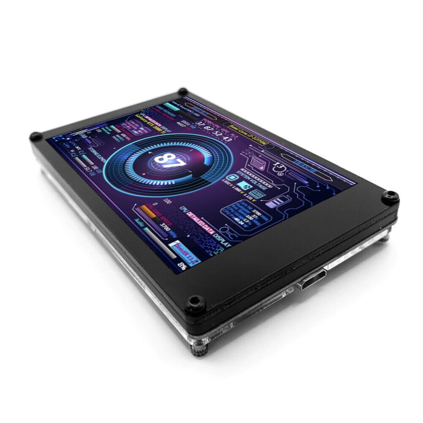 3.5in IPS LCD Secondary Monitor Support AIDA64 USB Dynamic Display For Pi ITX P