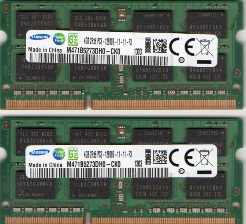 New 8GB (2x 4GB Kit) Dell latitude E5250 E6220 E6320 E6410 Laptop DDR3 Memory