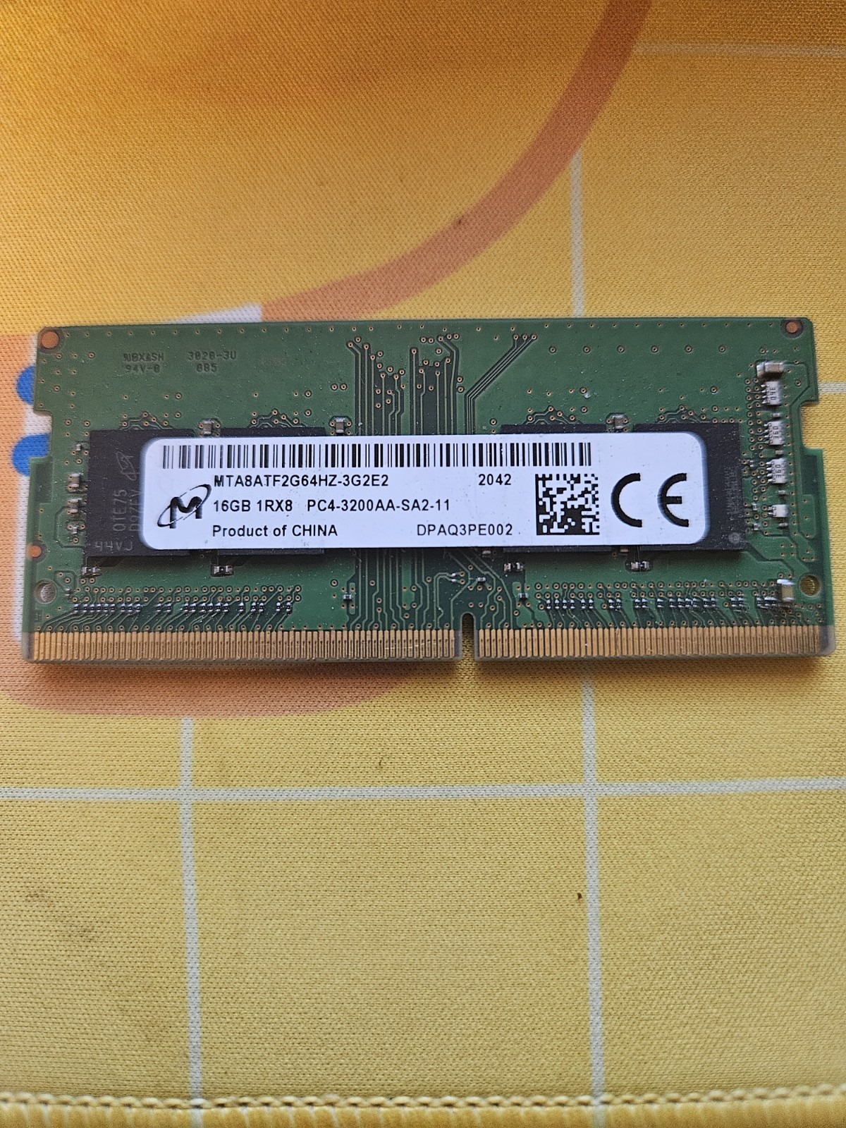 Micron 16GB PC4-3200AA DDR4 SODIMM Laptop RAM Memory
