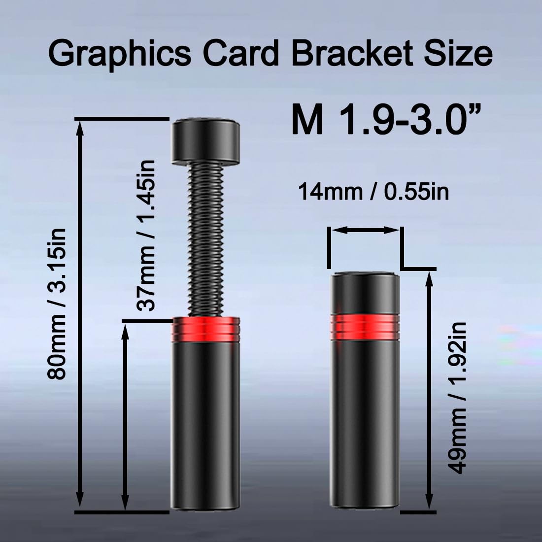 GPU Support Bracket Adjustable Graphics Card Sag Holder Magnetic Stand 1.93.0″