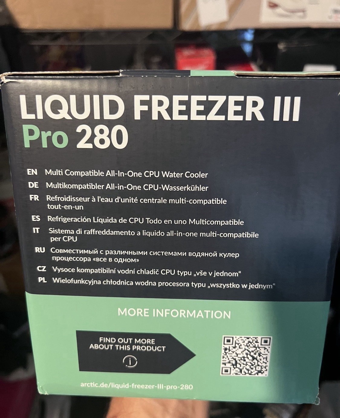 ARCTIC Liquid Freezer III Pro 280 Black PC Water Cooler AIO CPU Intel AMD