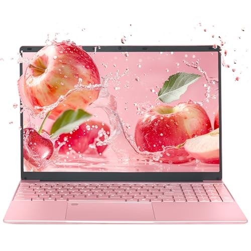 15.6″ Laptop Computer for Work and Study, 16GB RAM 256GB 16G+256GB Rose Gold