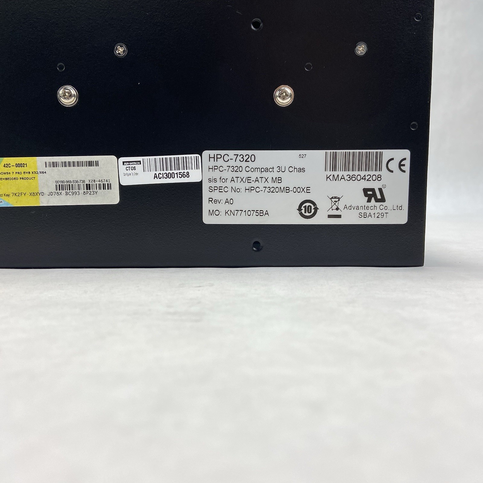 Advantech HPC-7320MB-00XE 3U Rackmount Server Chassis Barebones Missing Caddies