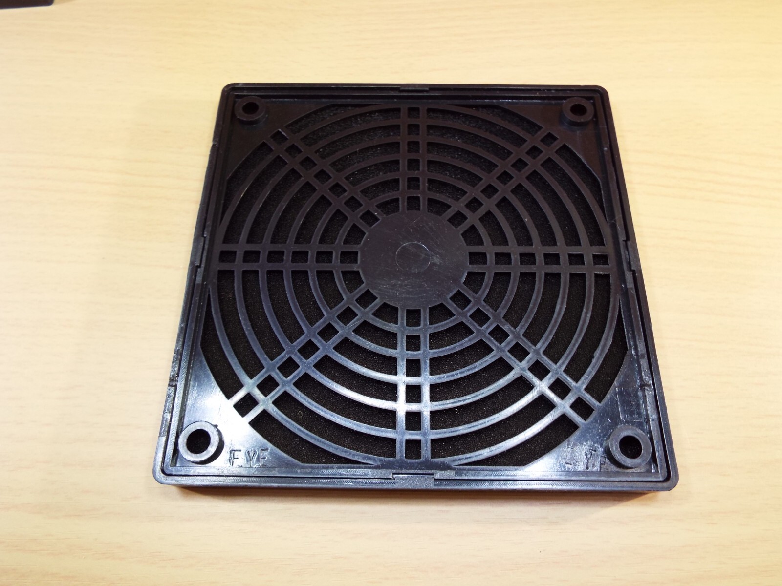 QTY4 120 x 120 x 38 mm GRILL PLASTIC DUST FILTER BLACK BOX FAN SCREEN COVER