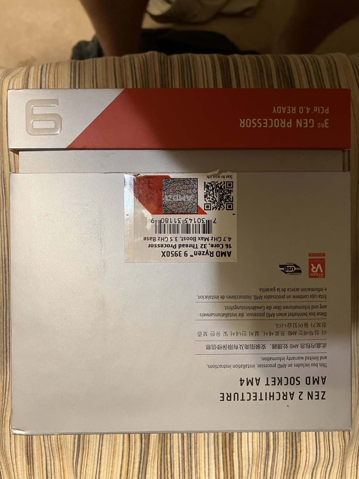 AMD Ryzen 9 3950X 3.50GHz 16 Core 100-000000051 32 Thread AM4 READ