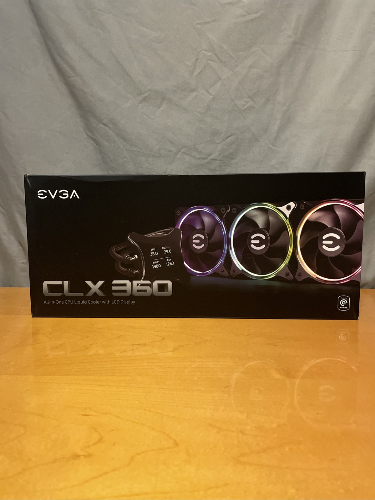 EVGA CLX 360mm All-In-One RGB LCD Liquid CPU Cooler