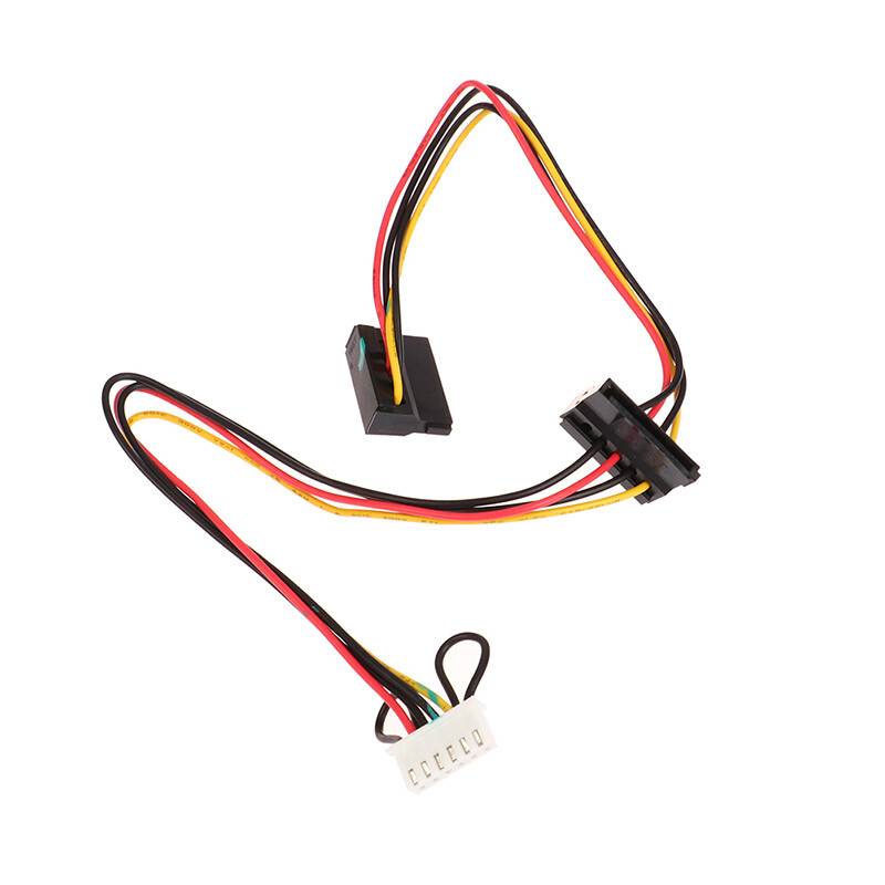 1/2PC 6 Pin To 2-Port HDD SATA Power Socket Cable Conector For Acer Computer NEW