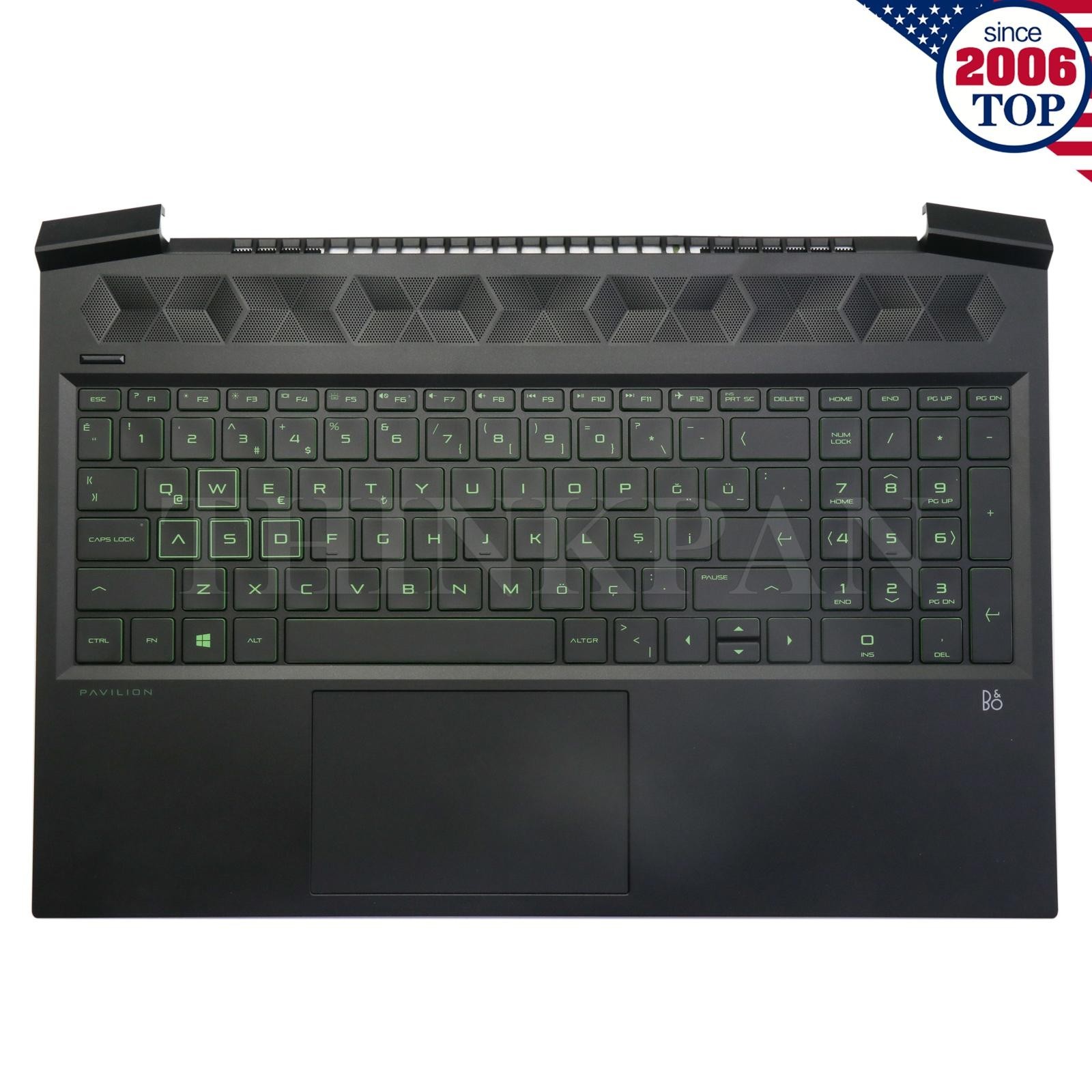 For HP Pavilion Gaming 16-A 16A-0020NR 16-A0032DX Palmrest Keyboard Backlit US