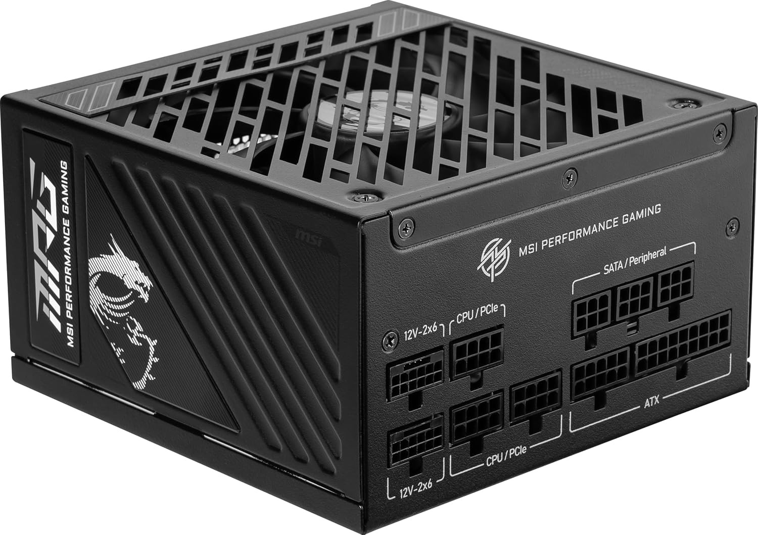 MPG A1250GS PCIE5 II, Fully Modular Gaming 1250W Power Supply, 80+ Gold, Dual 12