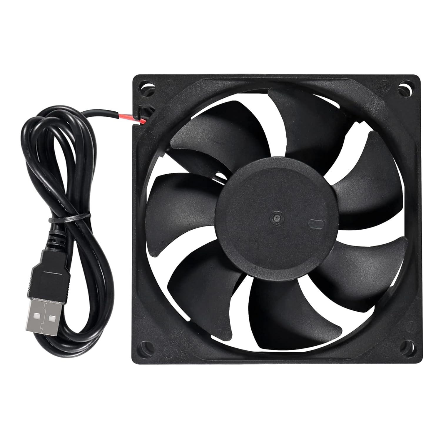 2Pcs 80Mm Usb Fan 5V Brushless 8025 80X25Mm for Cooling Diy Pc Computer Case 3D