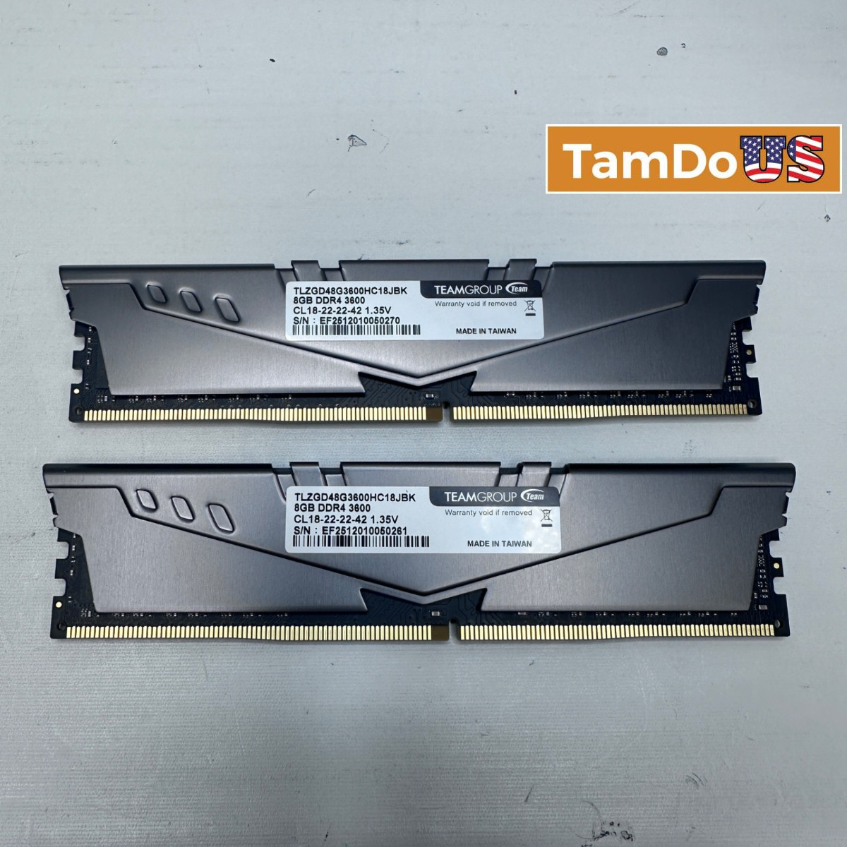 TeamGroup T-Force Vulcan Z 16GB (2x8GB) DDR4 3600MHz CL18 RAM