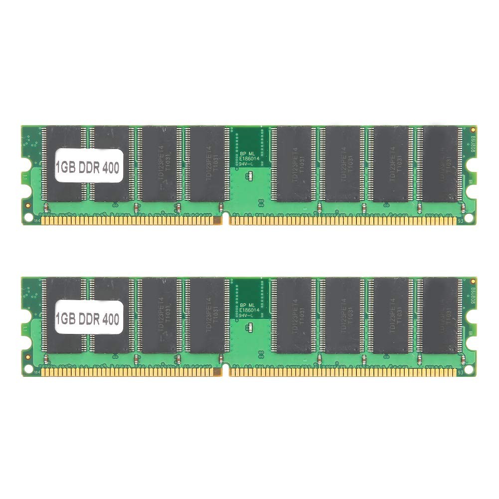 2PCS DDR Memory, 400Mhz 1GB 184Pin Memory Designed for DDR PC3200 Desktop Com…