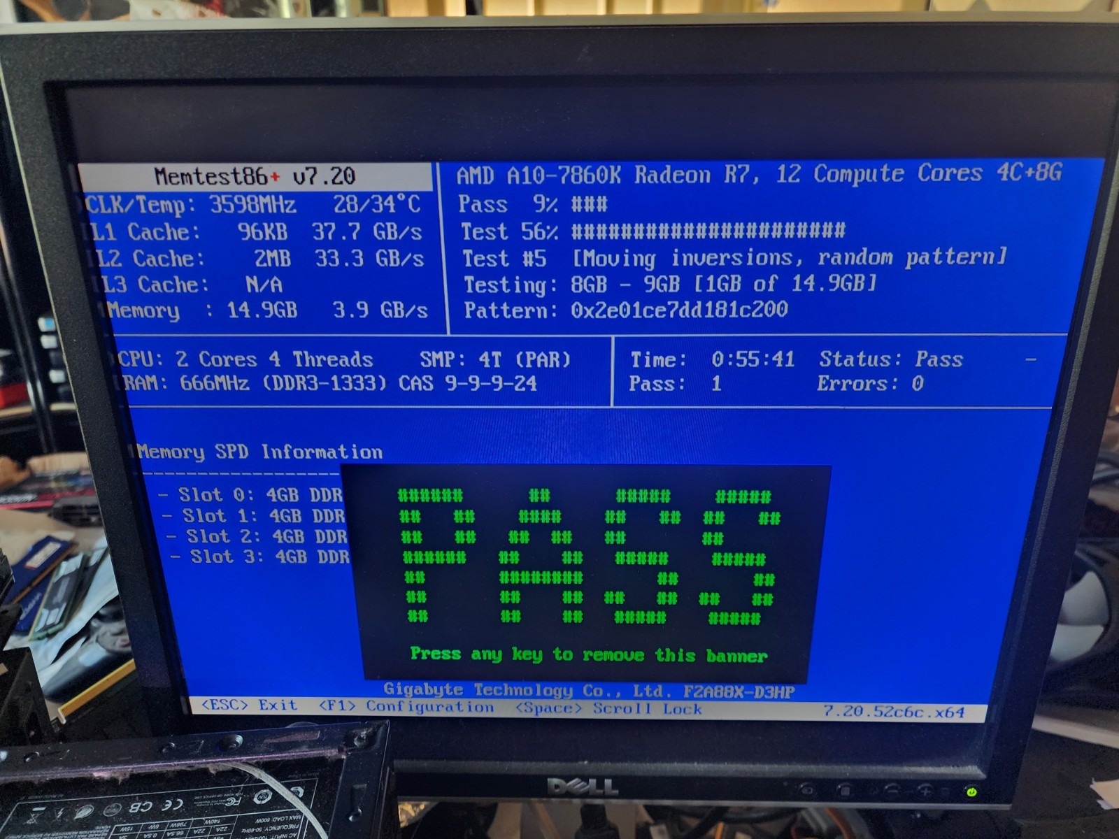 2 Sticks Cosair Dominator CMP8GX3M2A1600C9 8gb(2×4) 1600MHz CL 9-9-9-24