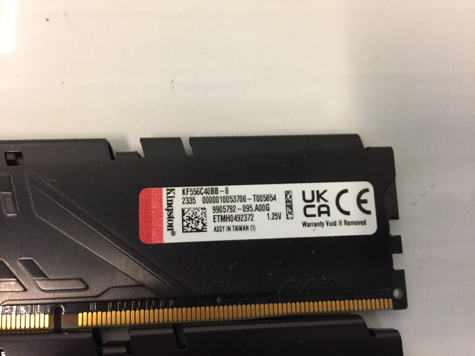 Kingston FURY Beast 16GB Kit 2 x 8GB DDR5 5600MHz Desktop Memory KF556C40BB-8