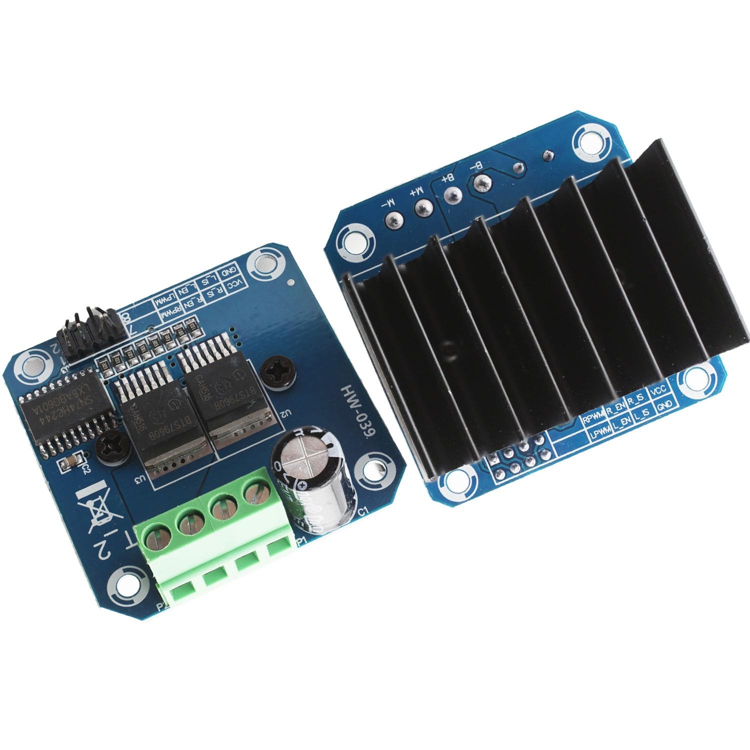 2PCS Double BTS7960B DC 43A Stepper Motor Driver Module H-Bridge PWM Driving …