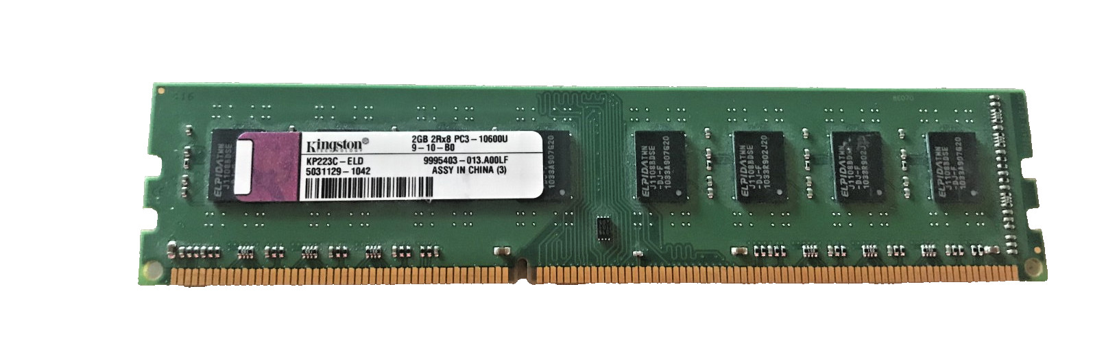 Kingston KP223C-ELD PC3-10600U 2GB Memory RAM DDR3-1333