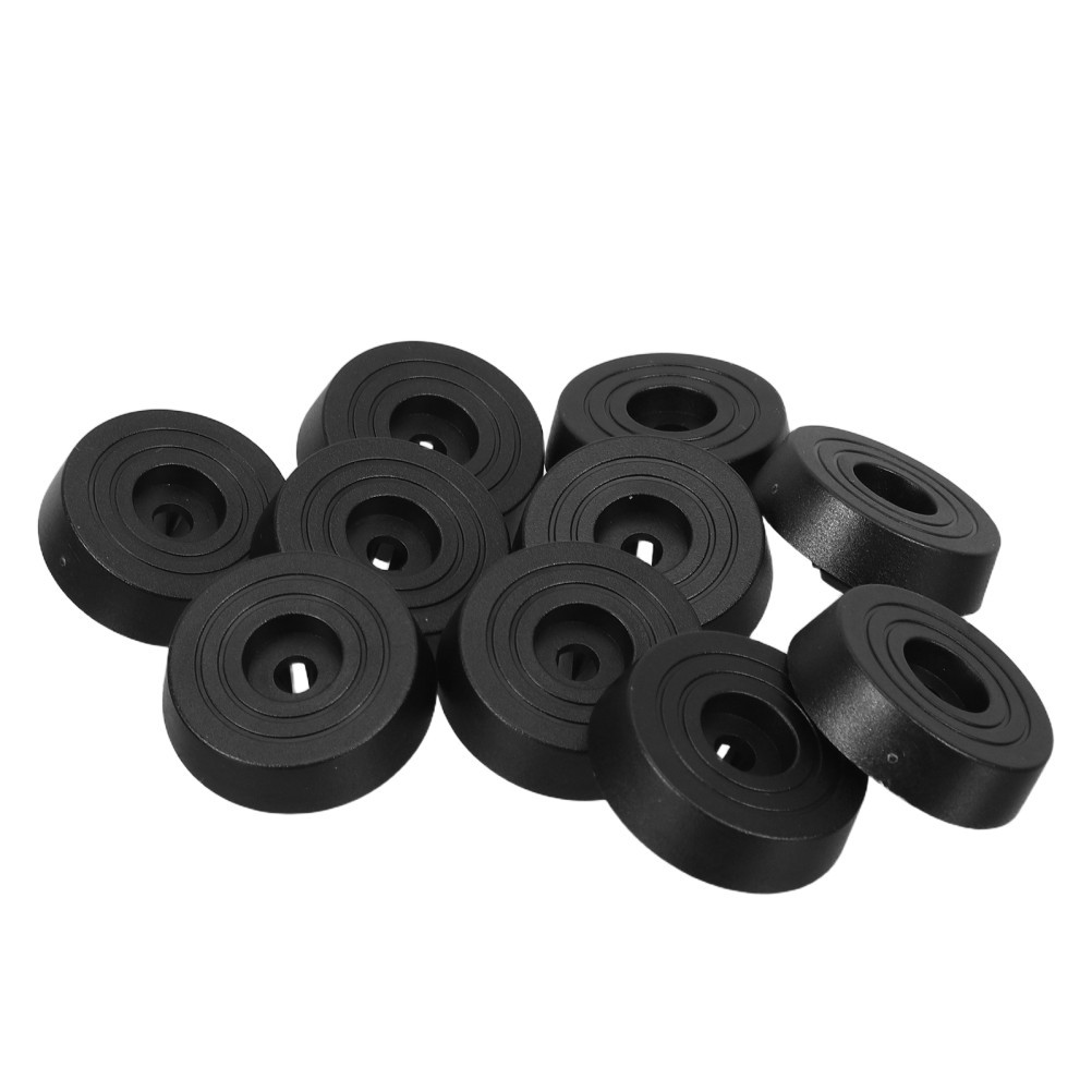 20Pcs Black Plastic Pc Case Feet Risers with Anti Scratch Pads for Home Use
