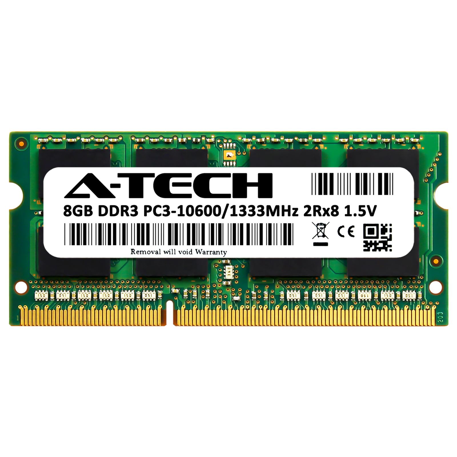 8GB STICK SODIMM DDR3 NON-ECC PC3-10600 1333MHz 1333 MHz DDR-3 8G 8 g Ram Memory
