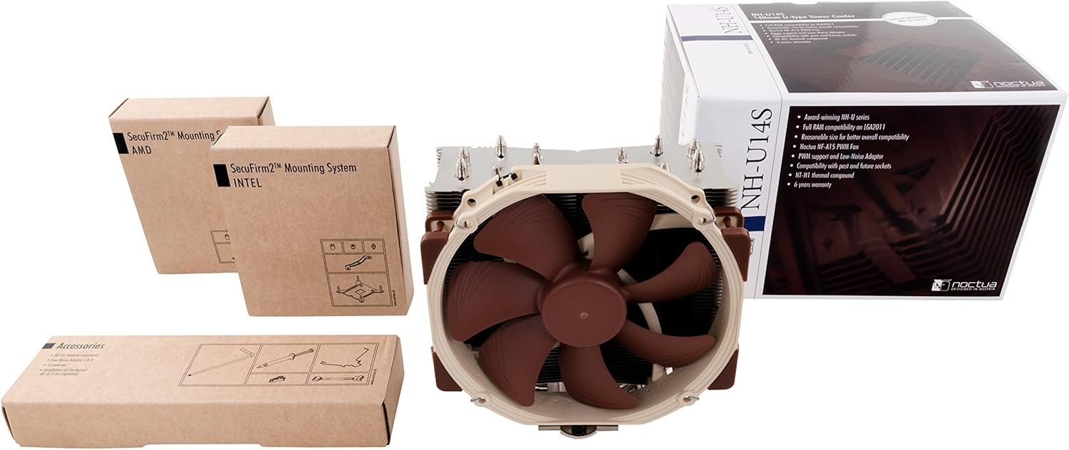 Slim 140mm CPU Cooler with Advanced Cooling Technology – Perfect for AM5/AM4