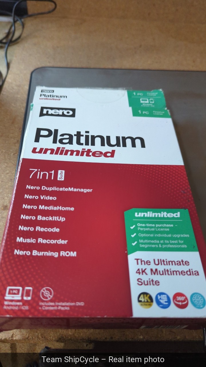 Brand Nero Platinum Unlimited Video Editing 7 IN 1 SUITE NIB 4K Video G2U