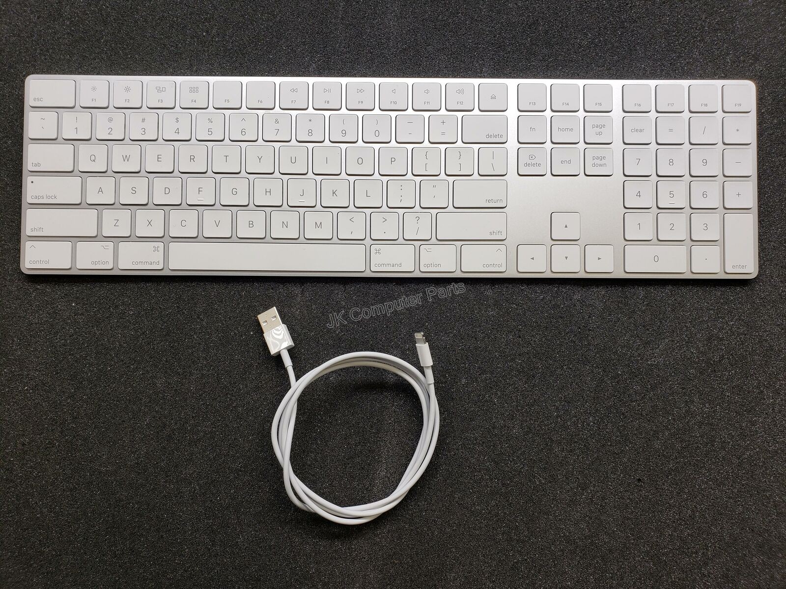 Apple Wireless Magic Keyboard With Numeric Pad A1843 Silver