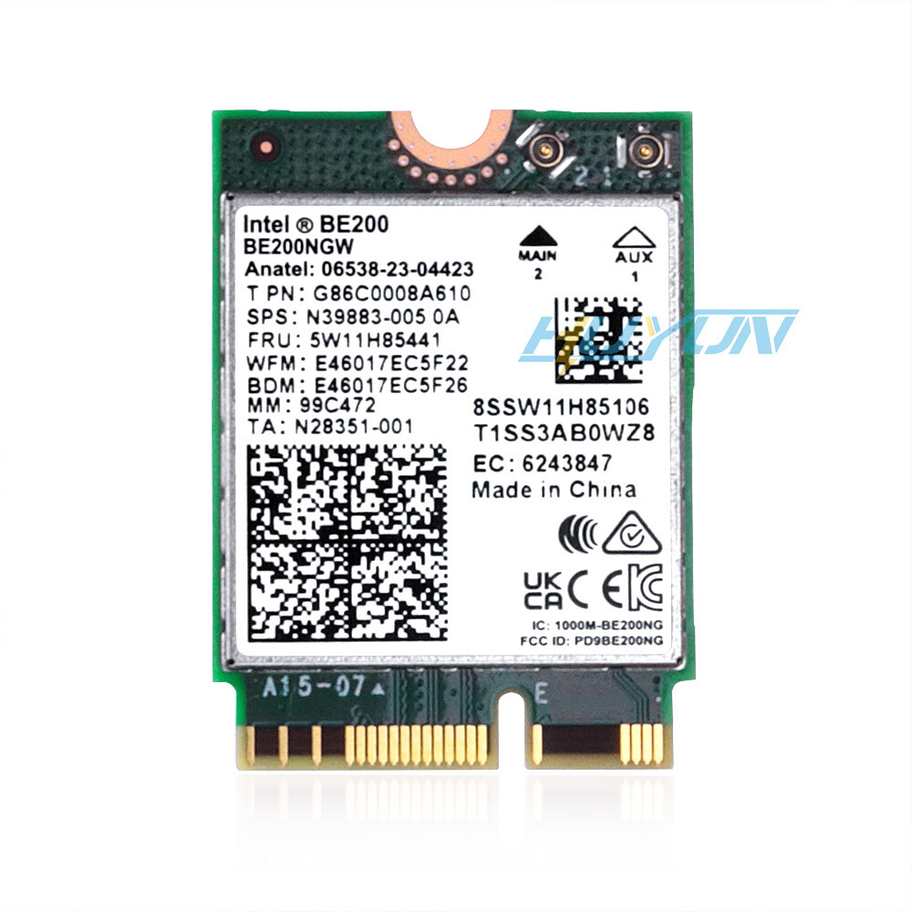 NGFF M.2 Wifi Card Tri-band PC wifi Bluetooth 5.4 Intel WiFi 7 BE200 BE200NGW