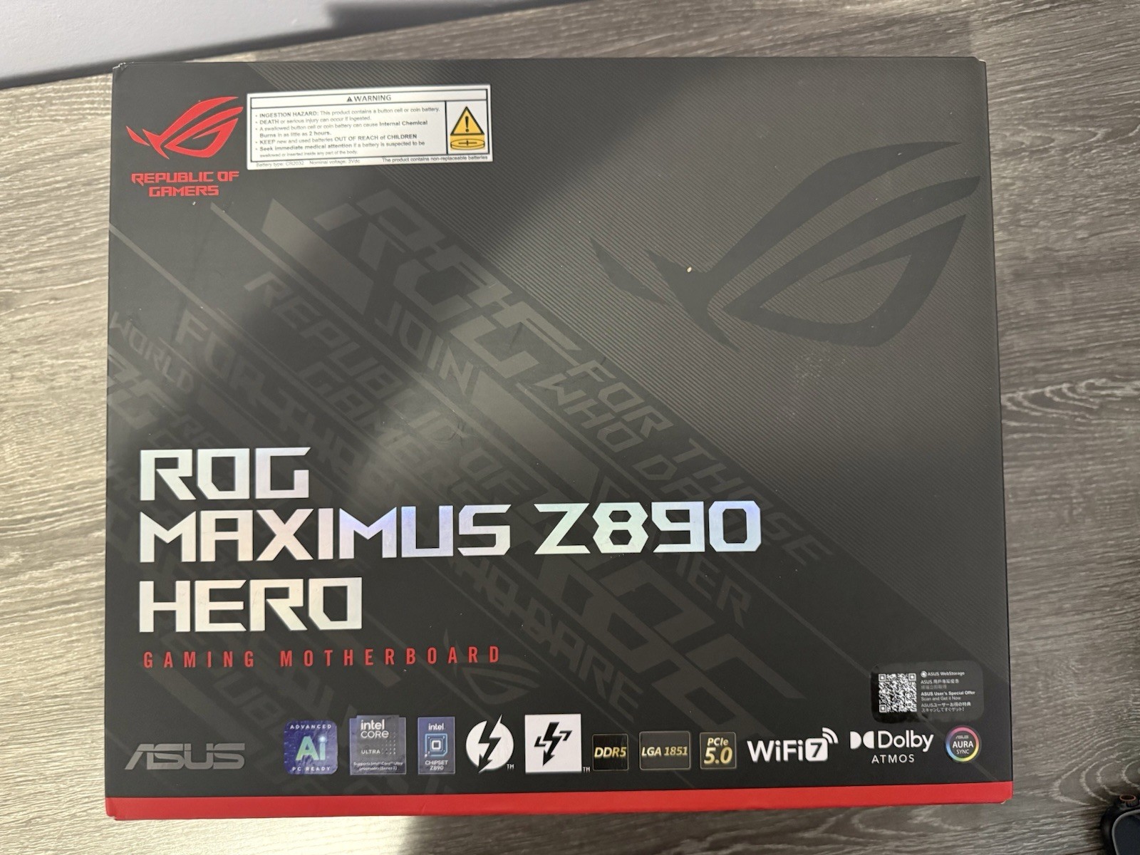 ASUS ROG Maximus Z890 Hero – Good Condition – READ DESCRIPTION