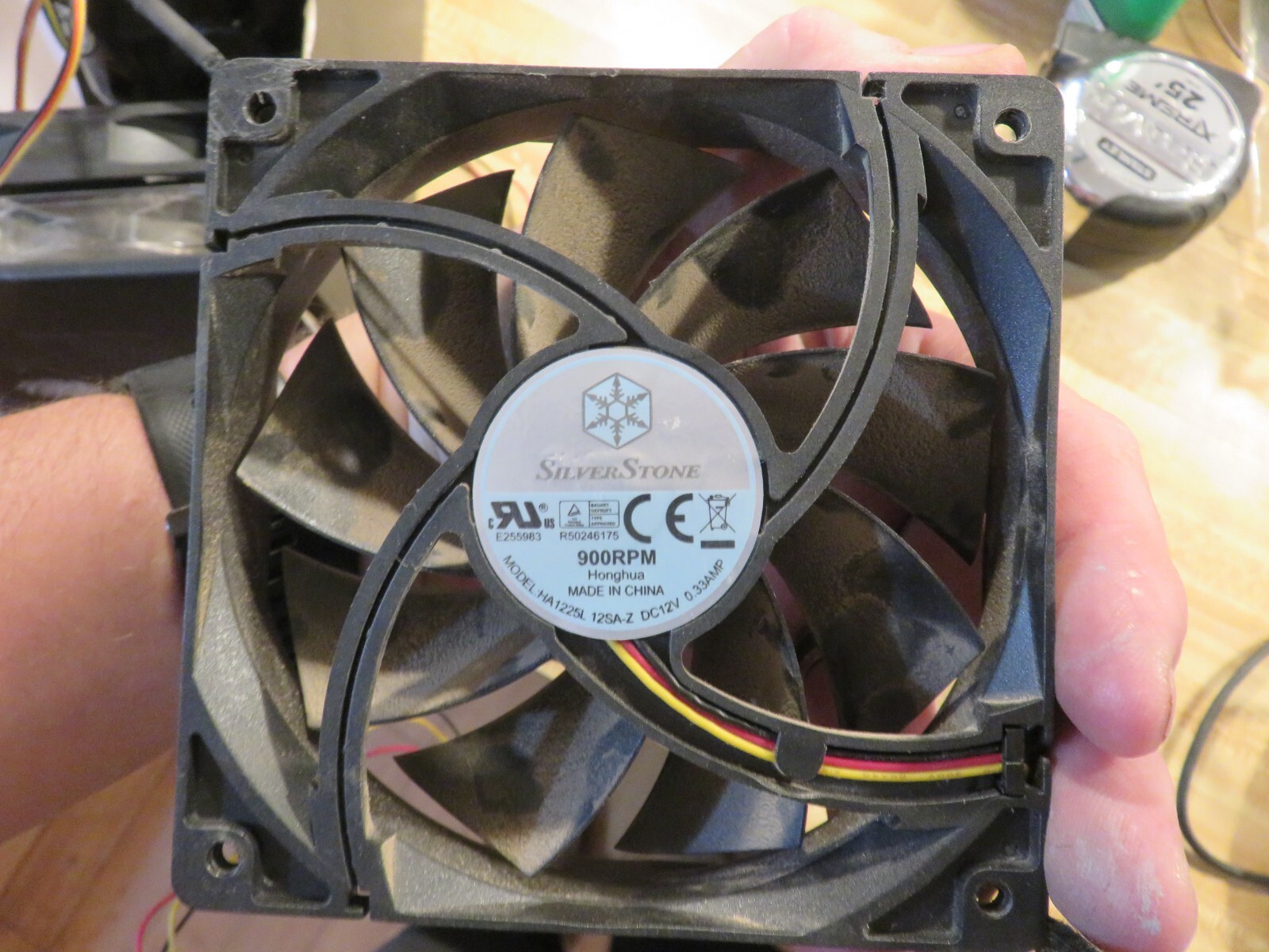 SilverStone Internal Case Cooling Fan 900 RPM HA1225L12SA-Z DC12V