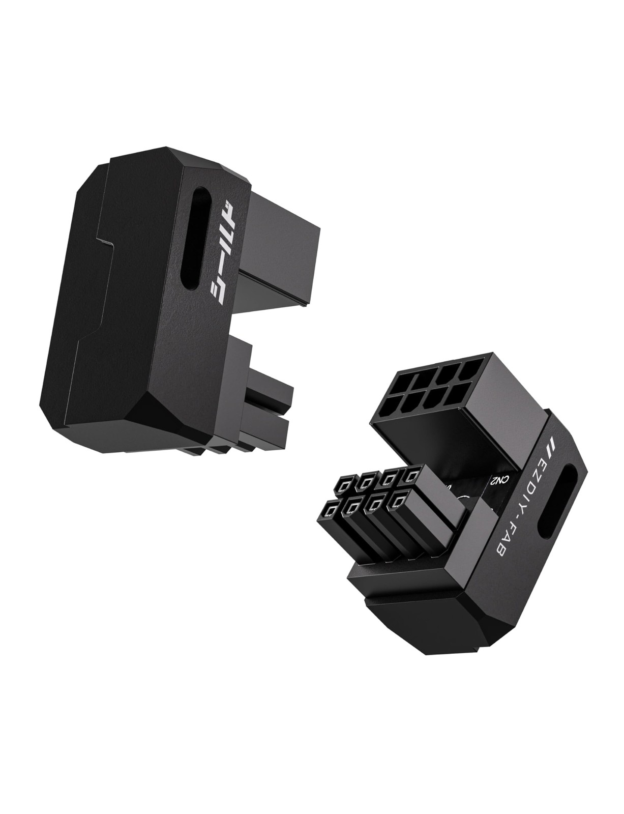 2 Pack 8Pin PCIe GPU Power Adapter 180Degree UTurn Angled Connector