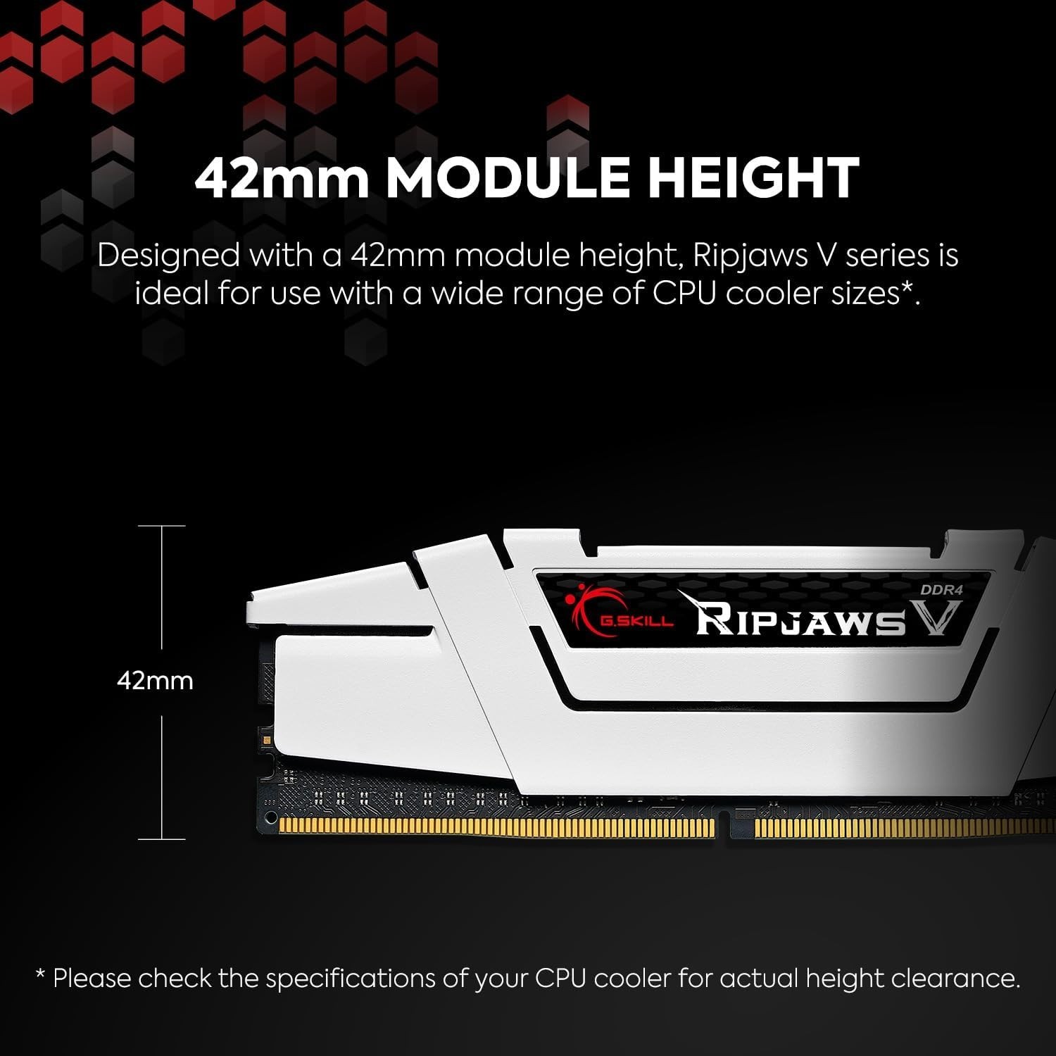 RipjawsV 2x16GB 3200MT/s CL16 U-DIMM RAM – F4-3200C16D-32GVK