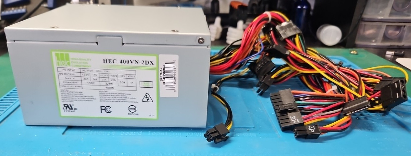 HEC 400W HEC-400VN-2DX PSU Desktop Power Supply Model HEC400VNBDX