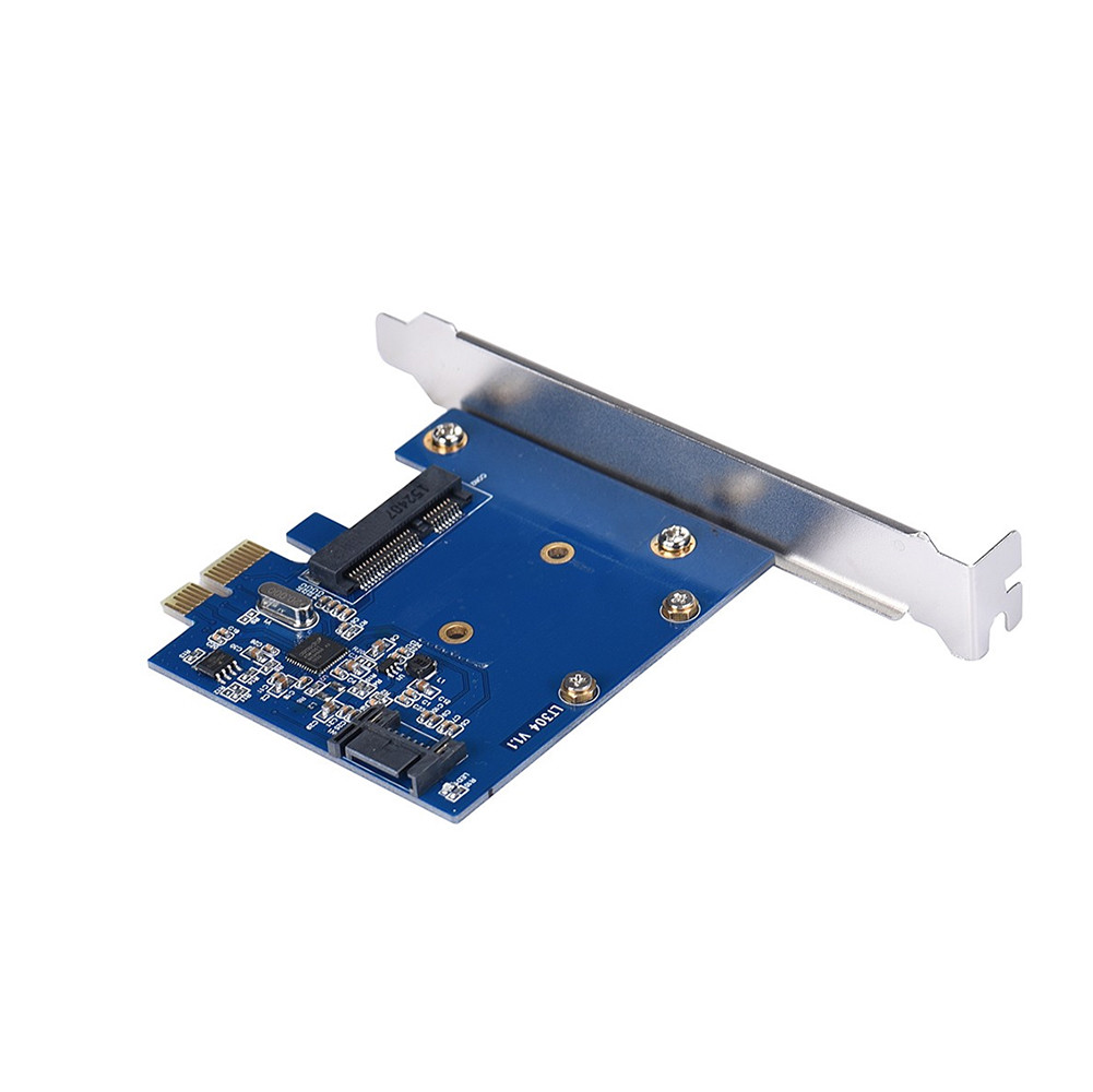 PCI-E To SATAIII Card To mSATA SSD+SATA3.0 Combo Extender Adapter