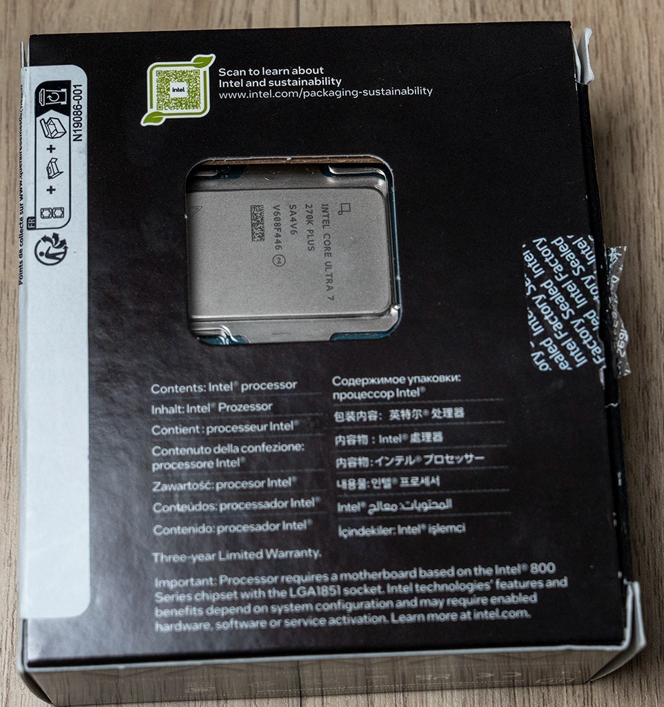 Intel Core Ultra 7 270K 24-Core Desktop Processor Up to 5.5GHz LGA1851 CPU