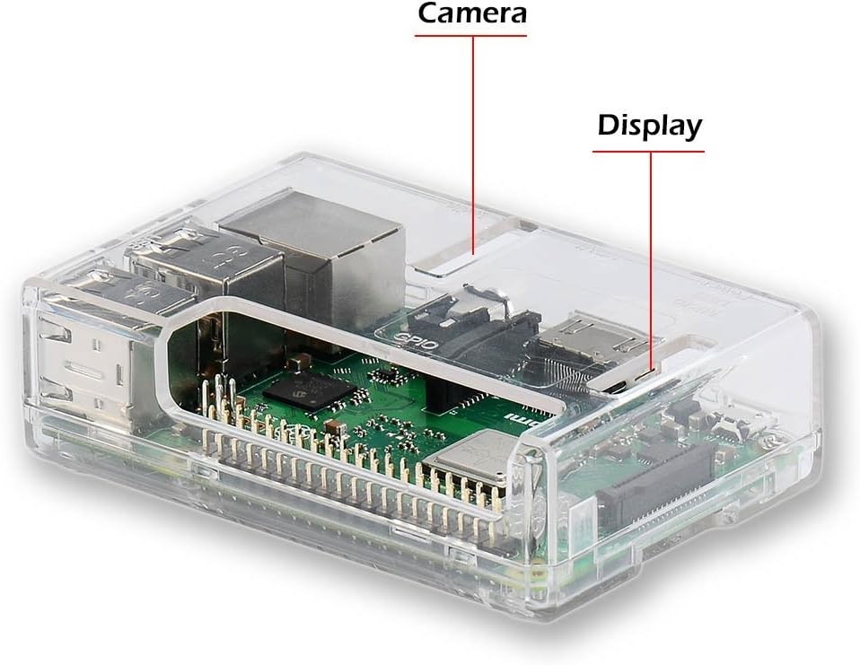 Raspberry Pi 3 B+ Case, Raspberry Pi 3 Model B+ Transparent Case-new-free Ship